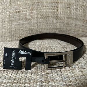 Aurelio Valentino Reversible Leather Black/Brown Belt 34”